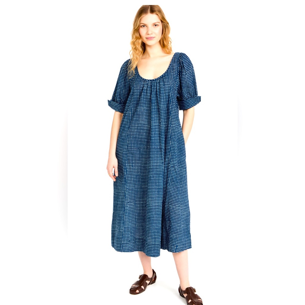 Apiece Apart Miela Maxi Dress Gingham, XS